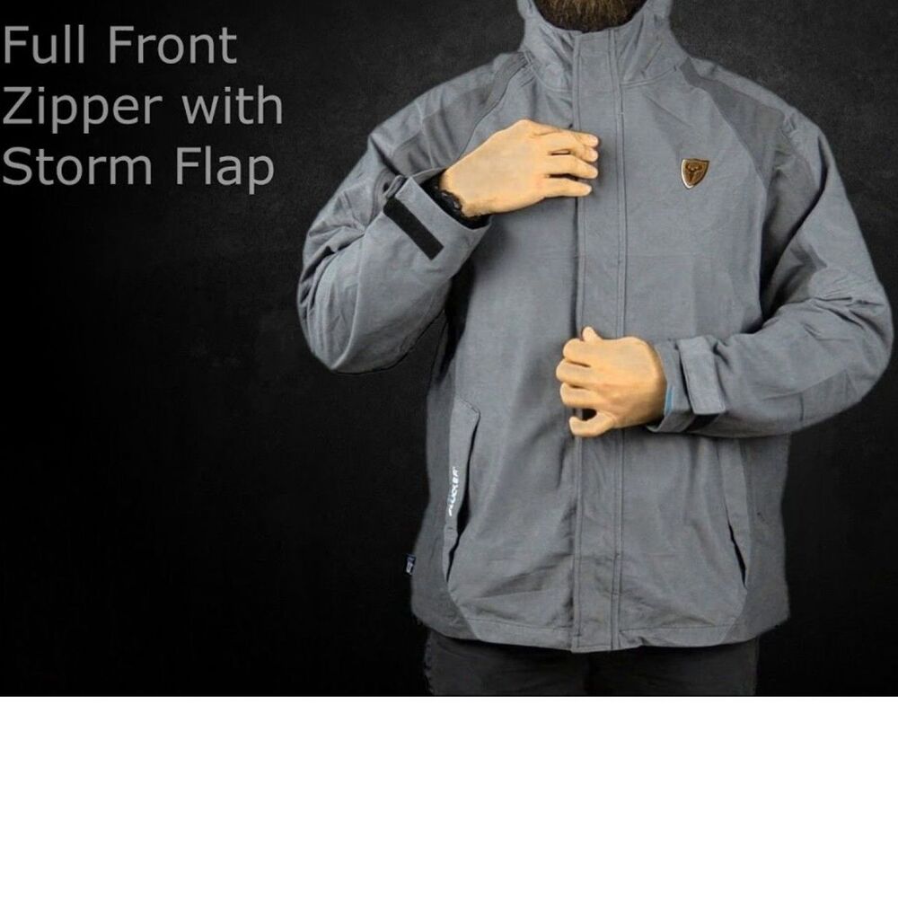 Scent Blocker Drencher Hooded Lined Gray Rain Blocker Weatherproof Jacket XXL